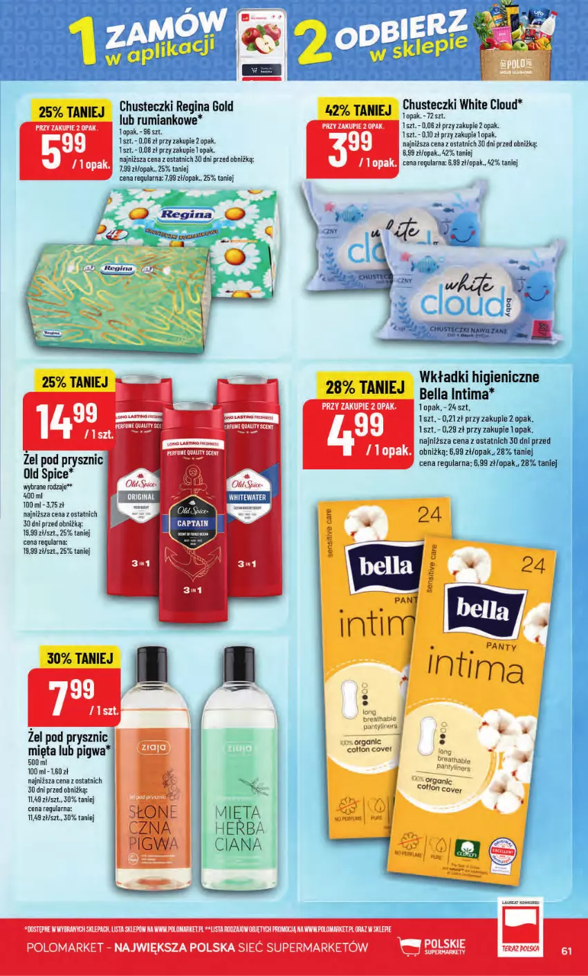 Gazetka promocyjna PoloMarket - Gazetka POLOmarket - ważna 02.09 do 08.09.2026 - strona 61 - produkty: Bell, Bella, Chusteczki, Gin, Mięta, Old Spice, Perfum, Por, Pur, Rum, Wkładki