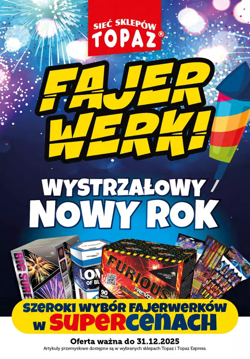 Gazetka promocyjna Topaz - Gazetka - ważna 01.12 do 31.12.2025 - strona 1 - produkty: Top