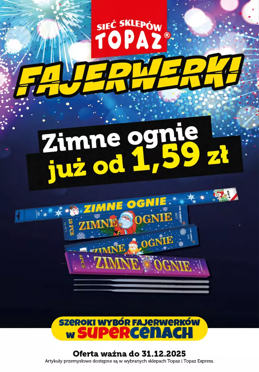 Gazetka promocyjna Topaz - Gazetka - ważna 01.12 do 31.12.2025 - strona 2 - produkty: Fa, Top