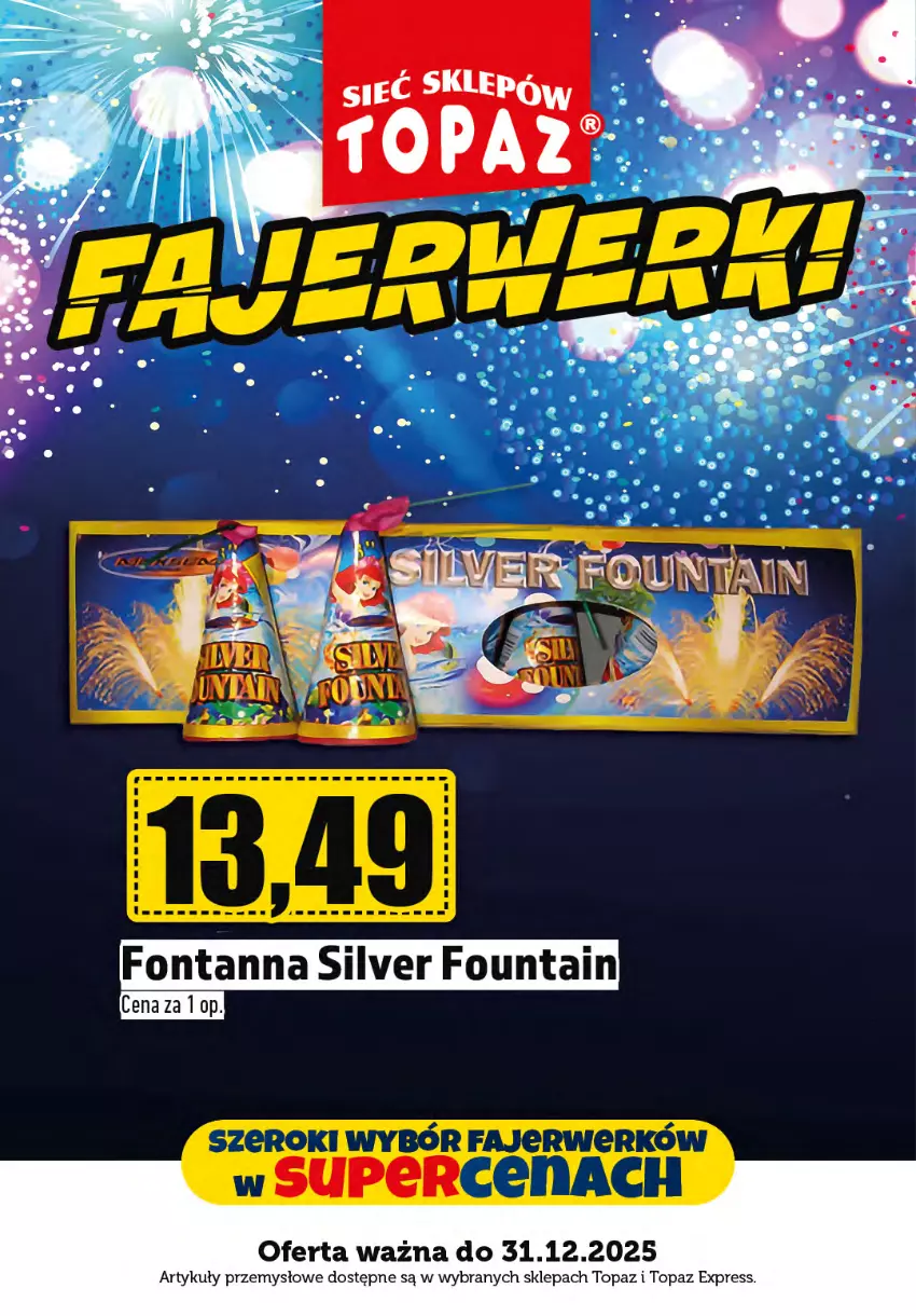 Gazetka promocyjna Topaz - Gazetka - ważna 01.12 do 31.12.2025 - strona 5 - produkty: Fa, Top