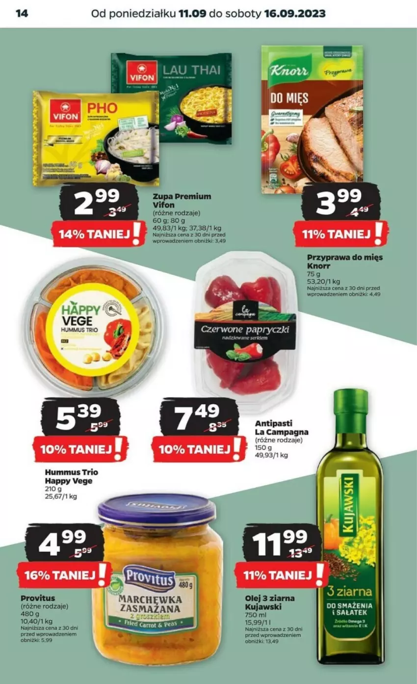 Gazetka promocyjna Netto - ważna 11.09 do 16.09.2023 - strona 6 - produkty: Hummus, Knorr, Mus, Zupa