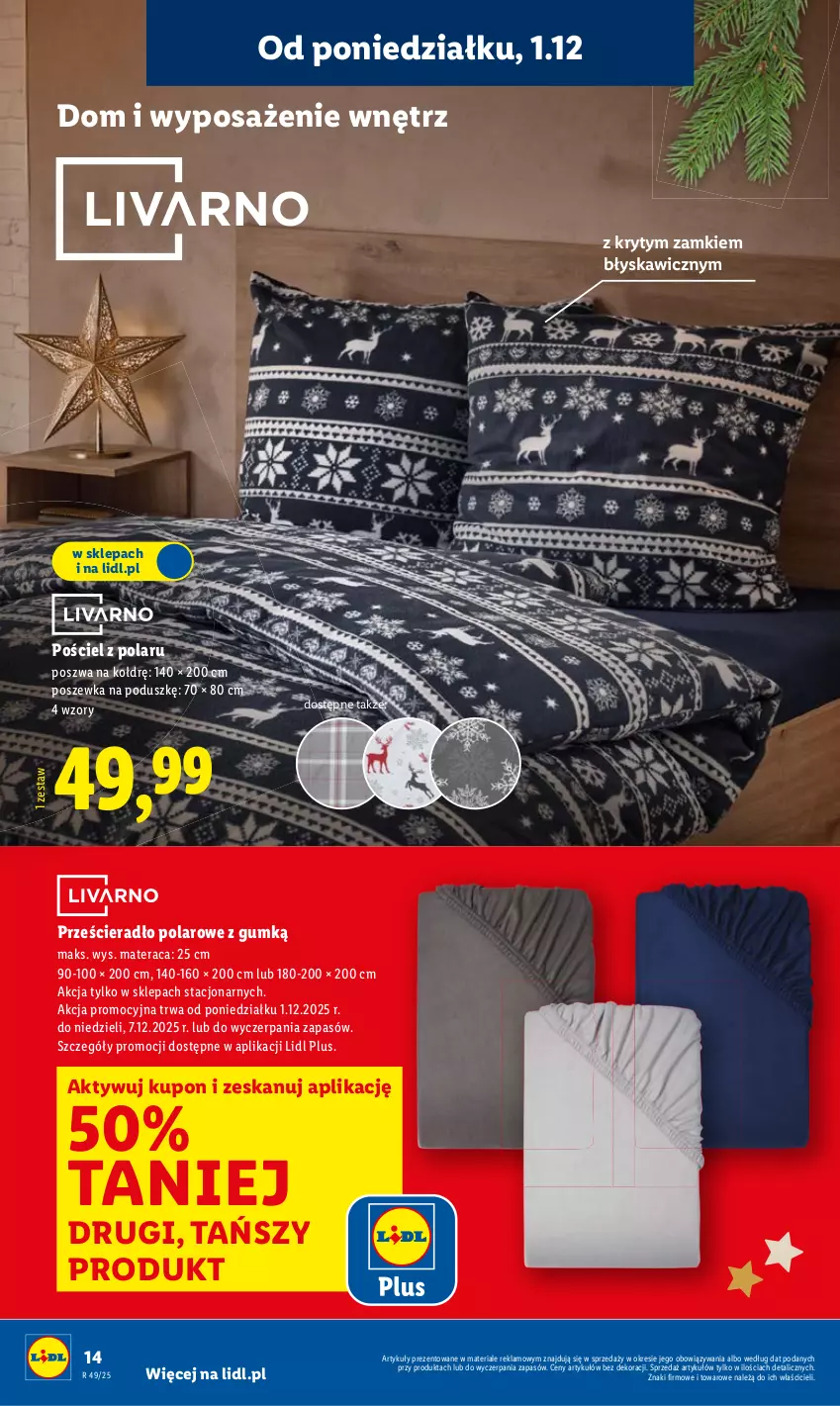 Gazetka promocyjna Lidl - GAZETKA - ważna 01.12 do 07.12.2025 - strona 20 - produkty: Materac, Pościel, Poszewka, Prześcieradło, Tera