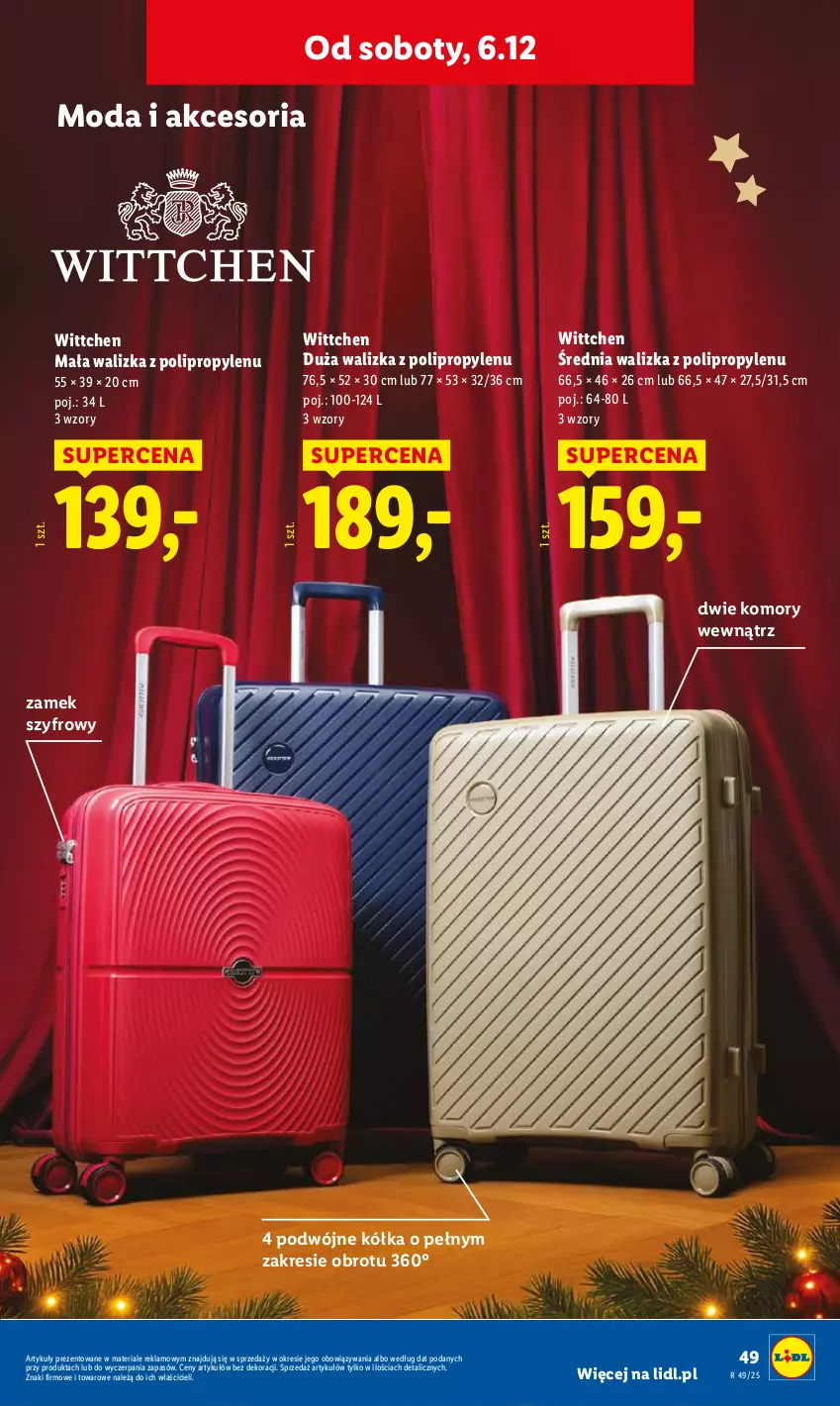 Gazetka promocyjna Lidl - GAZETKA - ważna 01.12 do 07.12.2025 - strona 55 - produkty: Moda, Walizka, Wittchen