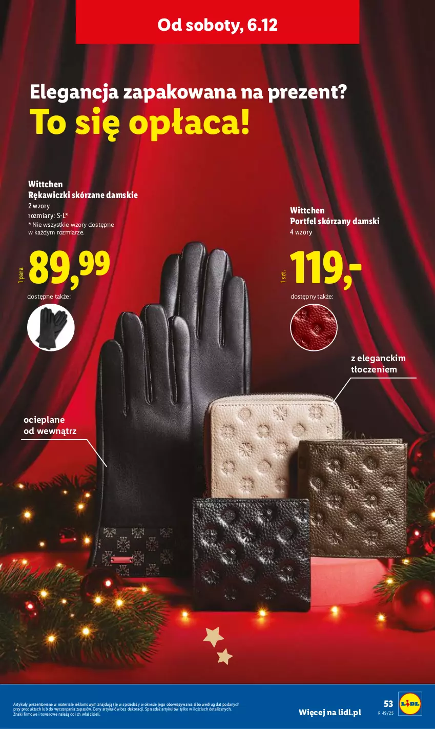 Gazetka promocyjna Lidl - GAZETKA - ważna 01.12 do 07.12.2025 - strona 59 - produkty: Por, Wittchen