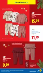 Gazetka promocyjna Lidl - GAZETKA - Gazetka - ważna od 07.12 do 07.12.2025 - strona 49 - produkty: Sok, Gin, Dres, Legginsy, Spodnie, Bluza, Spodnie dresowe, Bluza dresowa