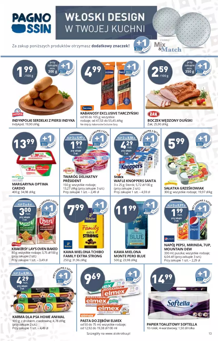 Gazetka promocyjna Stokrotka - Supermarket - ważna 18.11 do 24.11.2021 - strona 13 - produkty: HP, Kabanos, Knoppers, Krakersy, Lay’s, Wafle