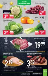 Gazetka promocyjna Stokrotka - Supermarket - Gazetka - ważna od 24.11 do 24.11.2021 - strona 6 - produkty: Kalafior, Por, Kaki, Duda, Szynka, Winogrona, Wino, Kiełbasa
