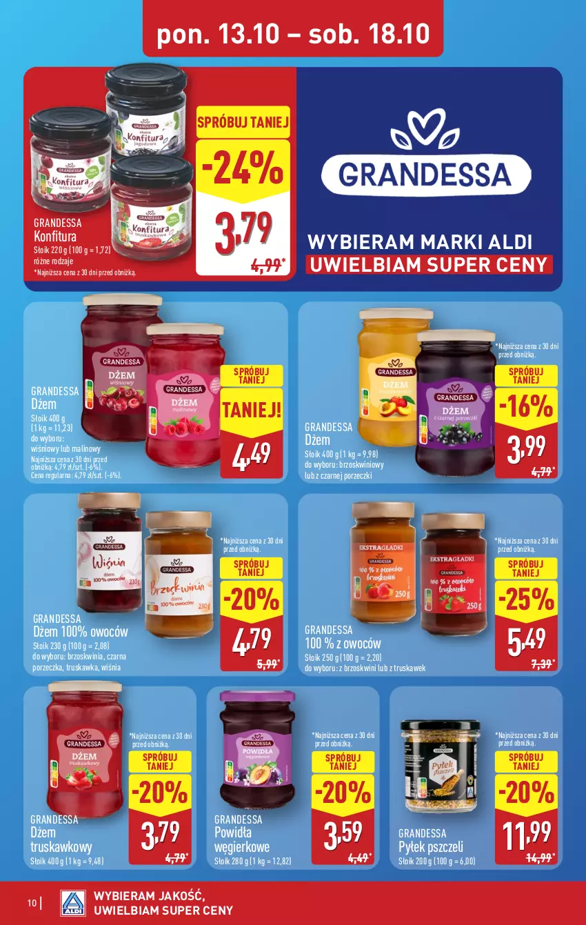 Gazetka promocyjna Aldi - Pełna oferta - ważna 13.10 do 18.10.2025 - strona 10 - produkty: Dżem, Gra, Konfitura, Por