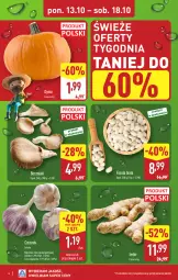 Gazetka promocyjna Aldi - Pełna oferta - Gazetka - ważna od 18.10 do 18.10.2025 - strona 4 - produkty: Czosnek, Fasola, Boczniak, Imbir, Fa