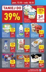 Gazetka promocyjna Aldi - Pełna oferta - Gazetka - ważna od 18.10 do 18.10.2025 - strona 9 - produkty: Goplana, Chrzan, Serek wiejski, Serek puszysty, Ciastka, Ser, Jogurt, Jeżyki, Lack, LANA, Serek, Rogal, Kakao, Merci