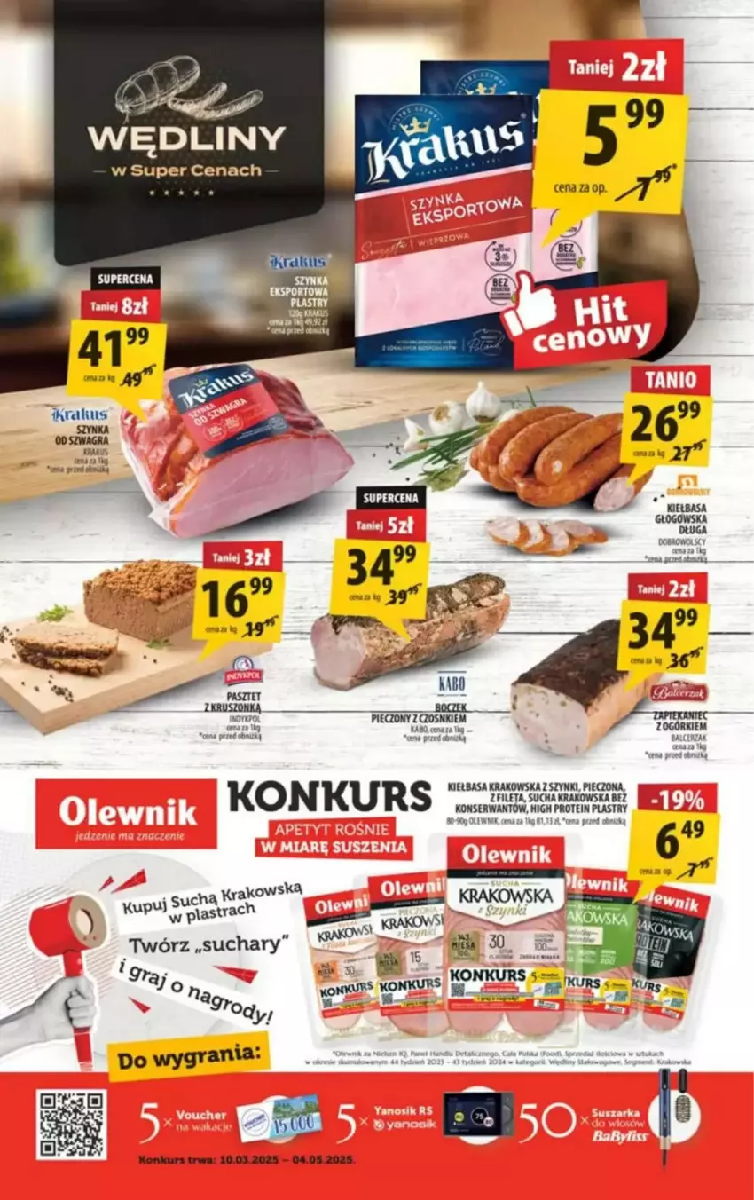 Gazetka promocyjna Arhelan - ważna 21.03 do 31.03.2025 - strona 14 - produkty: Gra, Kiełbasa, Kiełbasa krakowska, Krakus, Maska, Pasztet, Piec, Ser, Szynka