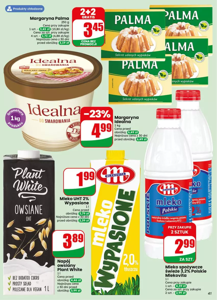 Gazetka promocyjna Dino - Gazetka 31 / 2026 - ważna 29.07 do 04.08.2026 - strona 41 - produkty: Margaryna, Mleko, Palma