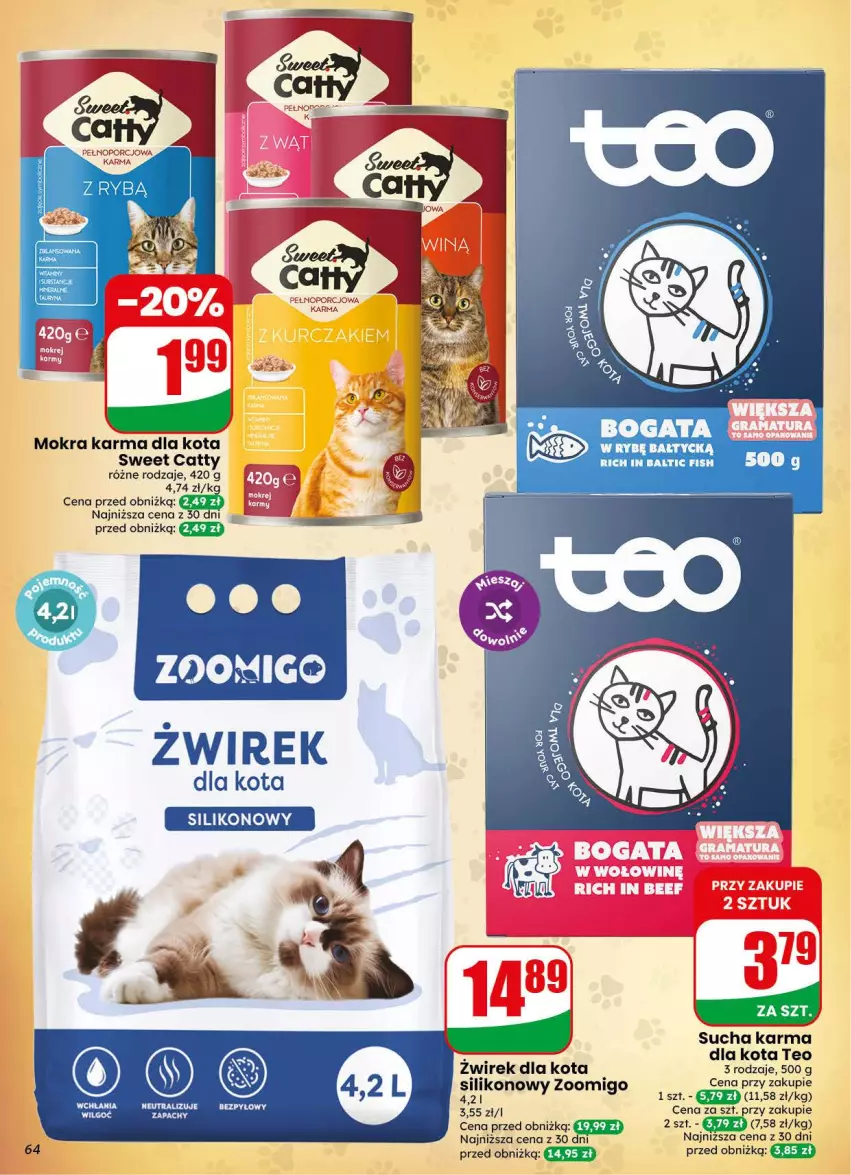 Gazetka promocyjna Dino - Gazetka 31 / 2026 - ważna 29.07 do 04.08.2026 - strona 64 - produkty: Mokra karma, Por, Sucha karma