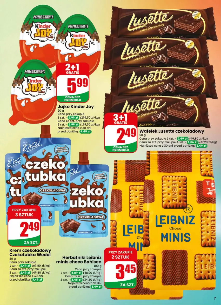 Gazetka promocyjna Dino - Gazetka 31 / 2026 - ważna 29.07 do 04.08.2026 - strona 7 - produkty: Herbatniki, Kinder, Wafelek