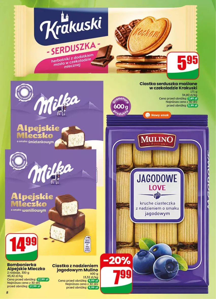 Gazetka promocyjna Dino - Gazetka 31 / 2026 - ważna 29.07 do 04.08.2026 - strona 8 - produkty: Ciastka