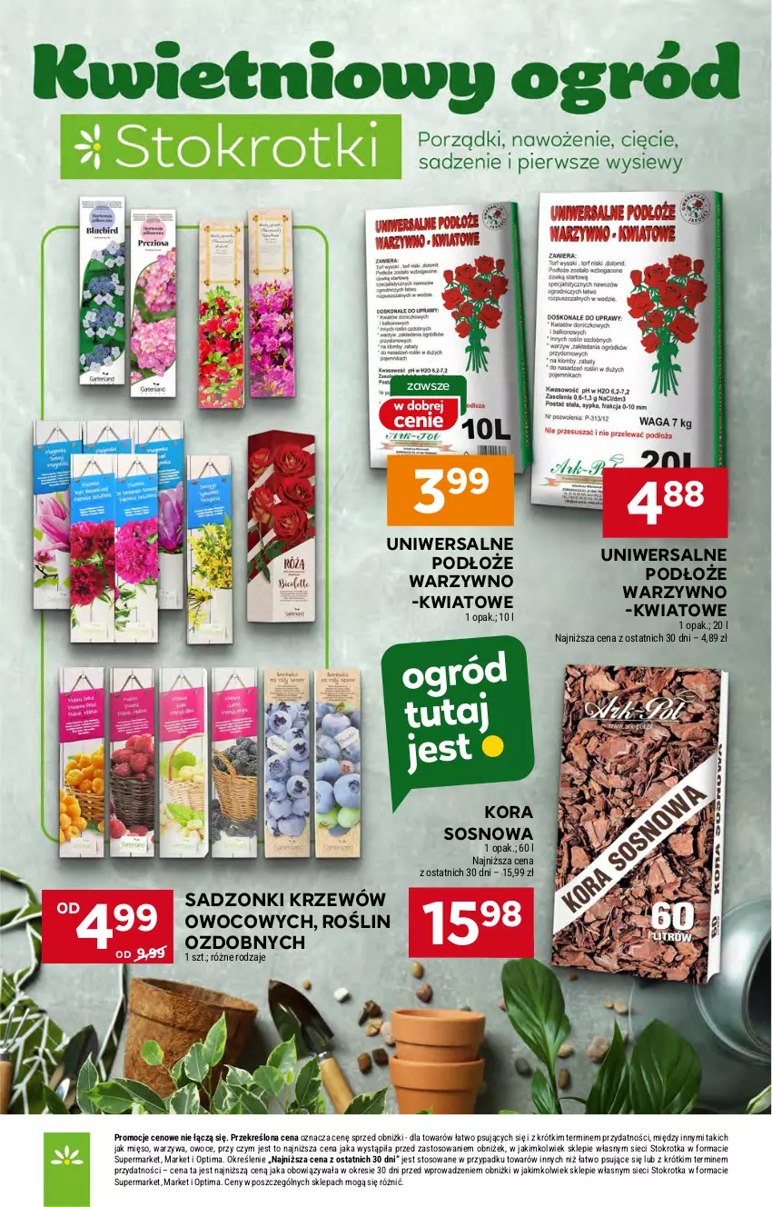 Gazetka promocyjna Stokrotka - Supermarket - ważna 23.04 do 28.04.2026 - strona 46 - produkty: Mięso, Optima, Owoce, Sos, Warzywa