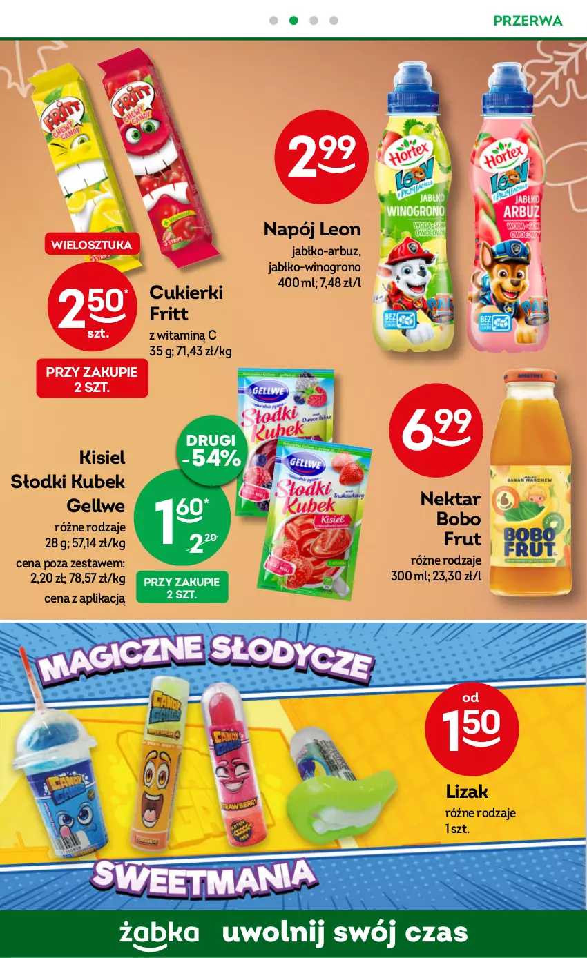 Gazetka promocyjna Żabka - ważna 11.10 do 24.10.2023 - strona 37 - produkty: Arbuz, Cukier, Cukierki, Kisiel, Kubek, Leon, Napój, Nektar, Wino