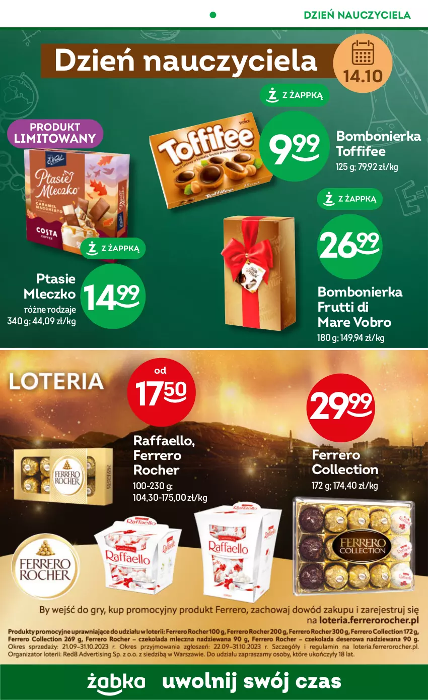 Gazetka promocyjna Żabka - ważna 11.10 do 24.10.2023 - strona 40 - produkty: Burger, Fa, Ferrero, Ferrero Rocher, Herbata, Kawa, Mleczko, Ptasie mleczko, Raffaello, Toffifee