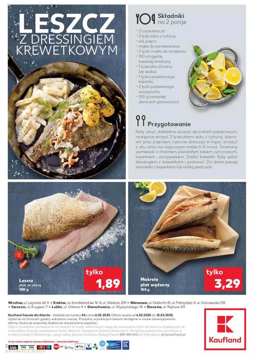 Gazetka promocyjna Kaufland - Kaufland - ważna 06.02 do 12.02.2025 - strona 2 - produkty: Chrzan, Cytryny, Dres, Fa, Krewetki, Mąka, Orka, Papier, Pieprz, Por, Ręcznik, Sok, Sól, Tusz, Wagi, Ziemniaki