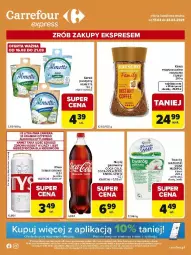 Gazetka promocyjna Carrefour - Gazetka Express - Gazetka - ważna od 23.03 do 23.03.2026 - strona 1 - produkty: Piwa, Piec, Kawa rozpuszczalna, Ser, Gra, Twaróg, Kawa, Coca-Cola, Tyskie, Serek, Fanta, Sprite, Fa