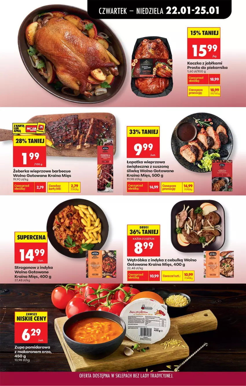 Gazetka promocyjna Biedronka - Gazetka - ważna 22.01 do 29.01.2026 - strona 34 - produkty: Jabłka, Kaczka, Makaron, Piekarnik, Zupa, Zupa pomidorowa