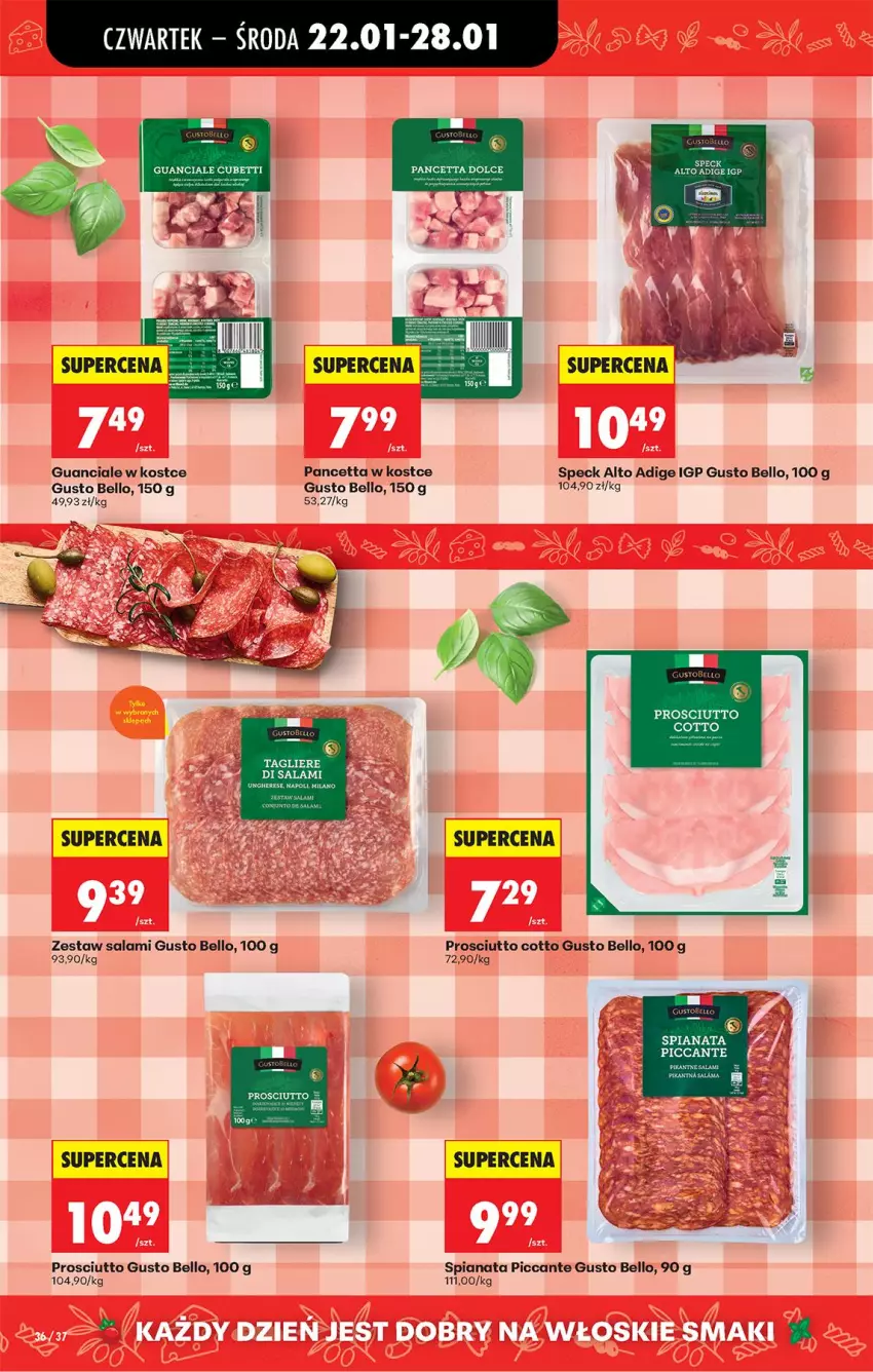 Gazetka promocyjna Biedronka - Gazetka - ważna 22.01 do 29.01.2026 - strona 41 - produkty: Bell, Fa, LG, Prosciutto, Salami