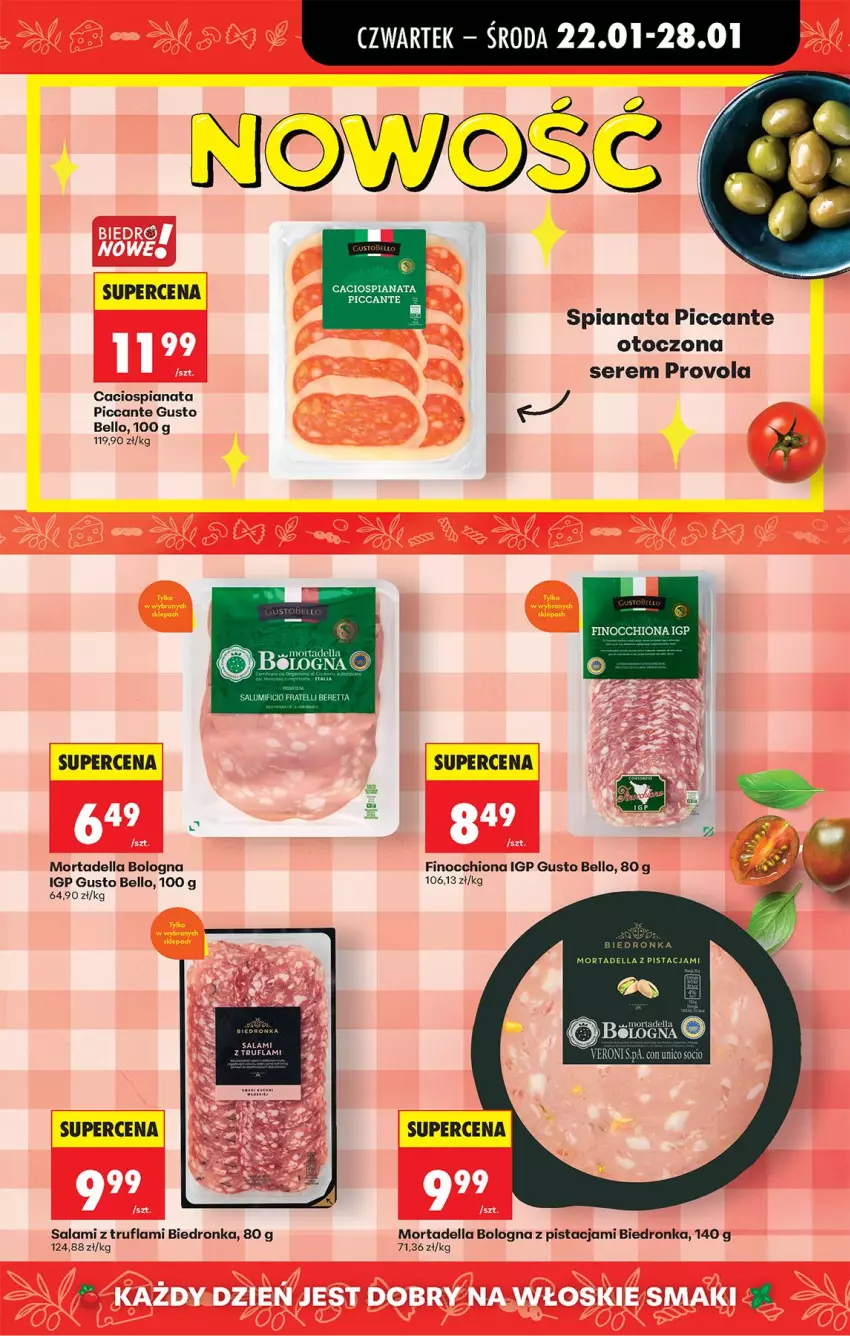 Gazetka promocyjna Biedronka - Gazetka - ważna 22.01 do 29.01.2026 - strona 42 - produkty: Bell, Dell, Mortadella, Salami, Ser