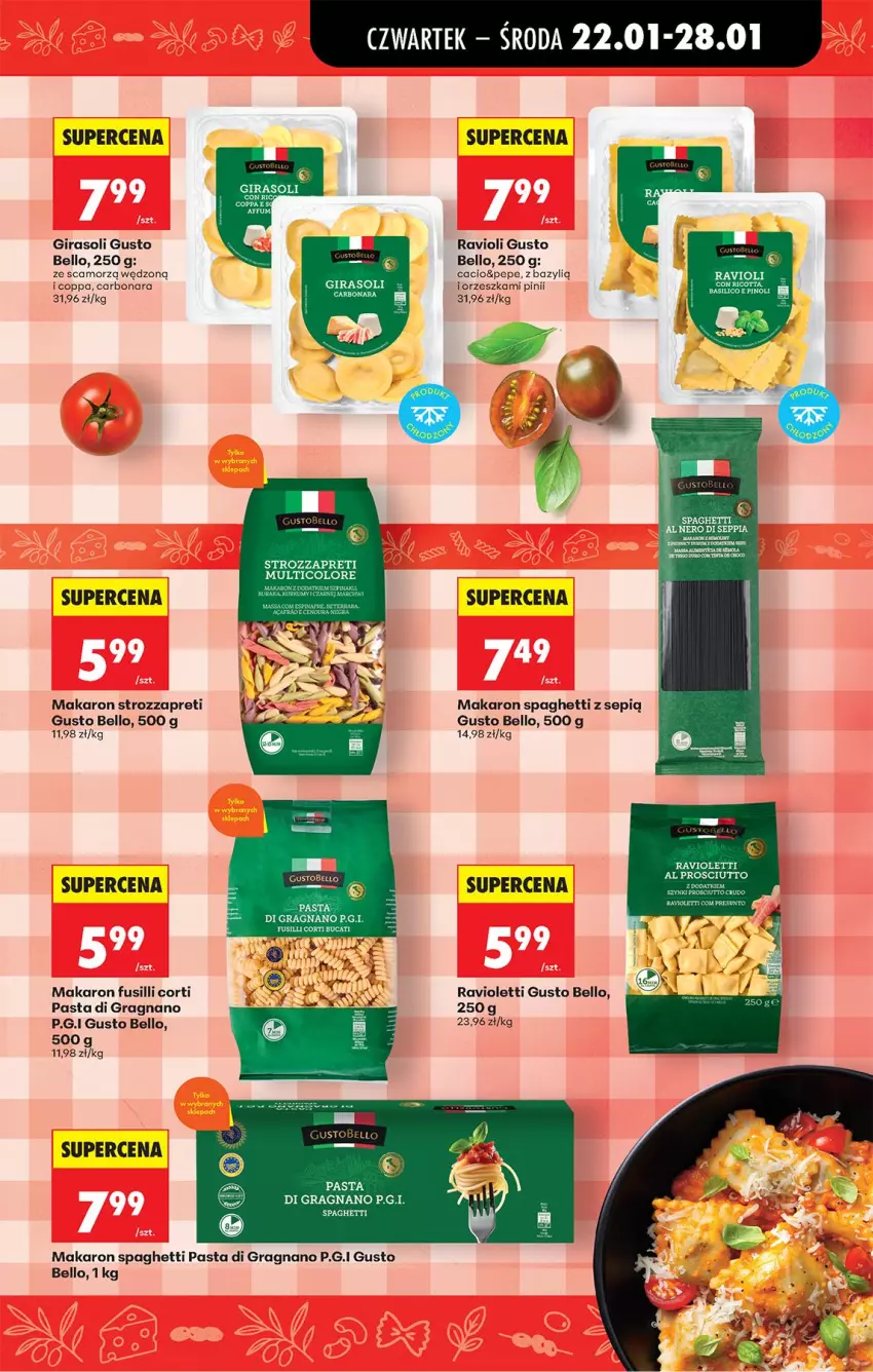 Gazetka promocyjna Biedronka - Gazetka - ważna 22.01 do 29.01.2026 - strona 44 - produkty: Bazyl, Bell, Gra, LG, Makaron, Scamorza, Spaghetti