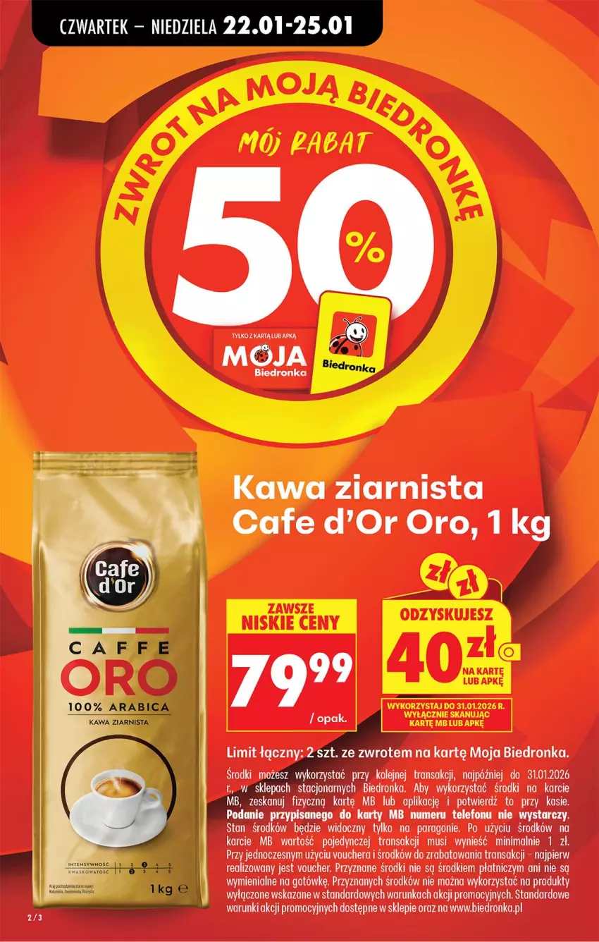 Gazetka promocyjna Biedronka - Gazetka - ważna 22.01 do 29.01.2026 - strona 5 - produkty: Kawa, Kawa ziarnista, LG, Mus, Telefon, Tran