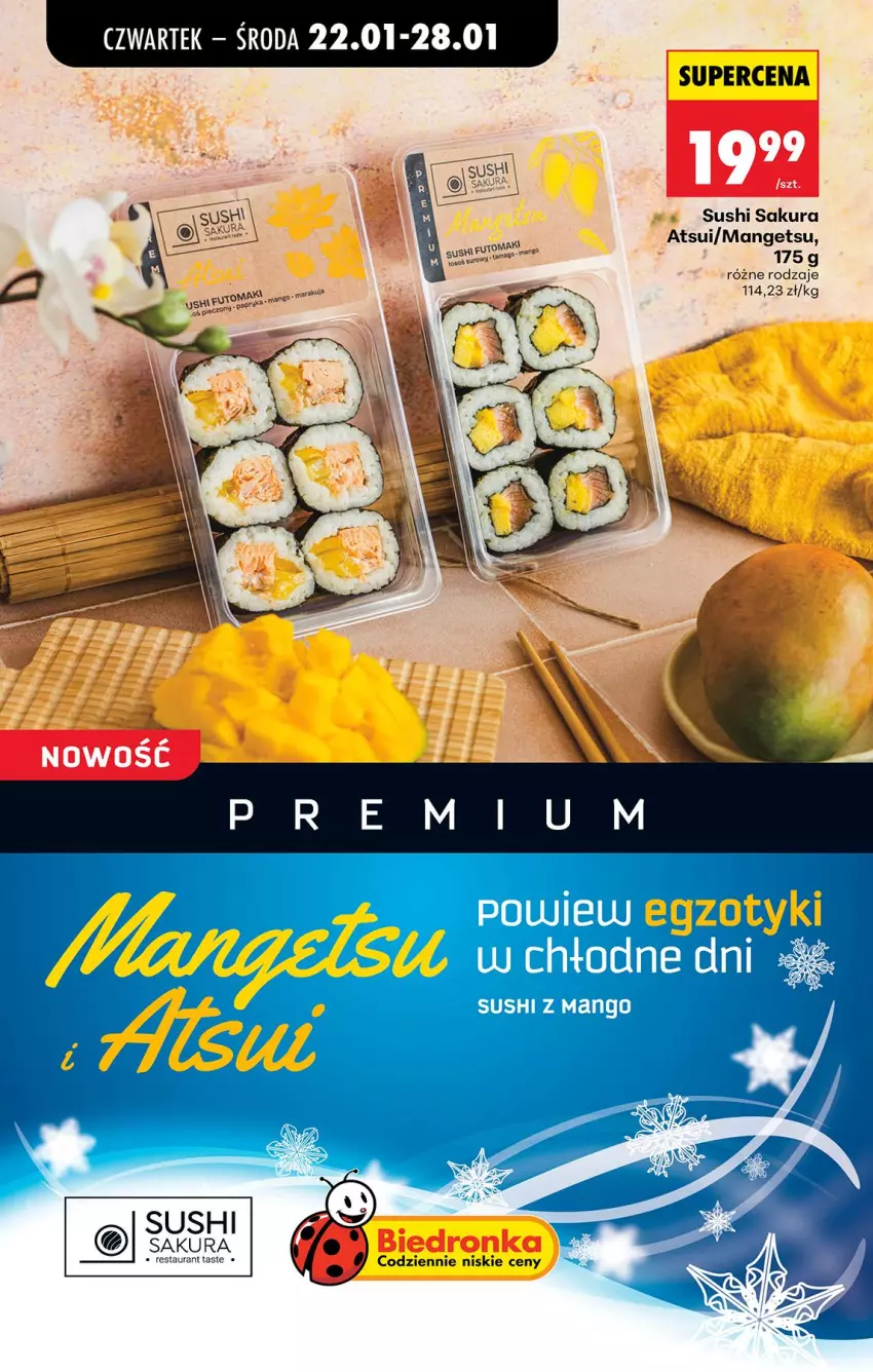 Gazetka promocyjna Biedronka - Gazetka - ważna 22.01 do 29.01.2026 - strona 54 - produkty: Mango, Sushi