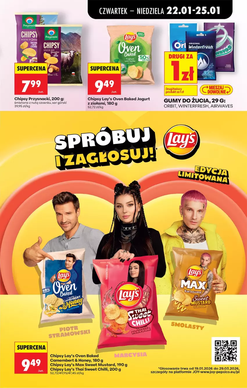 Gazetka promocyjna Biedronka - Gazetka - ważna 22.01 do 29.01.2026 - strona 58 - produkty: Camembert, Chipsy, Mus, Pepsi