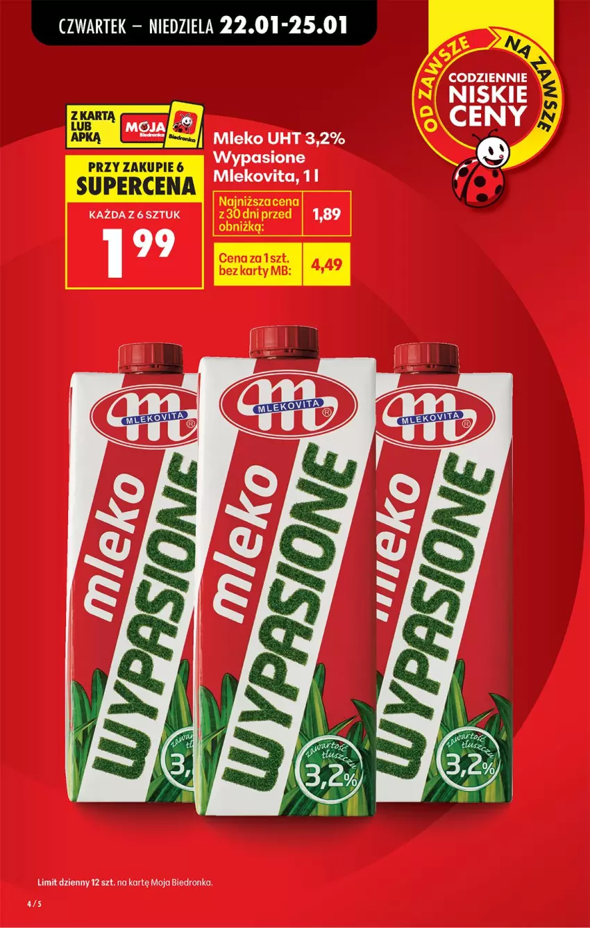 Gazetka promocyjna Biedronka - Gazetka - ważna 22.01 do 29.01.2026 - strona 7 - produkty: Mleko, Mlekovita