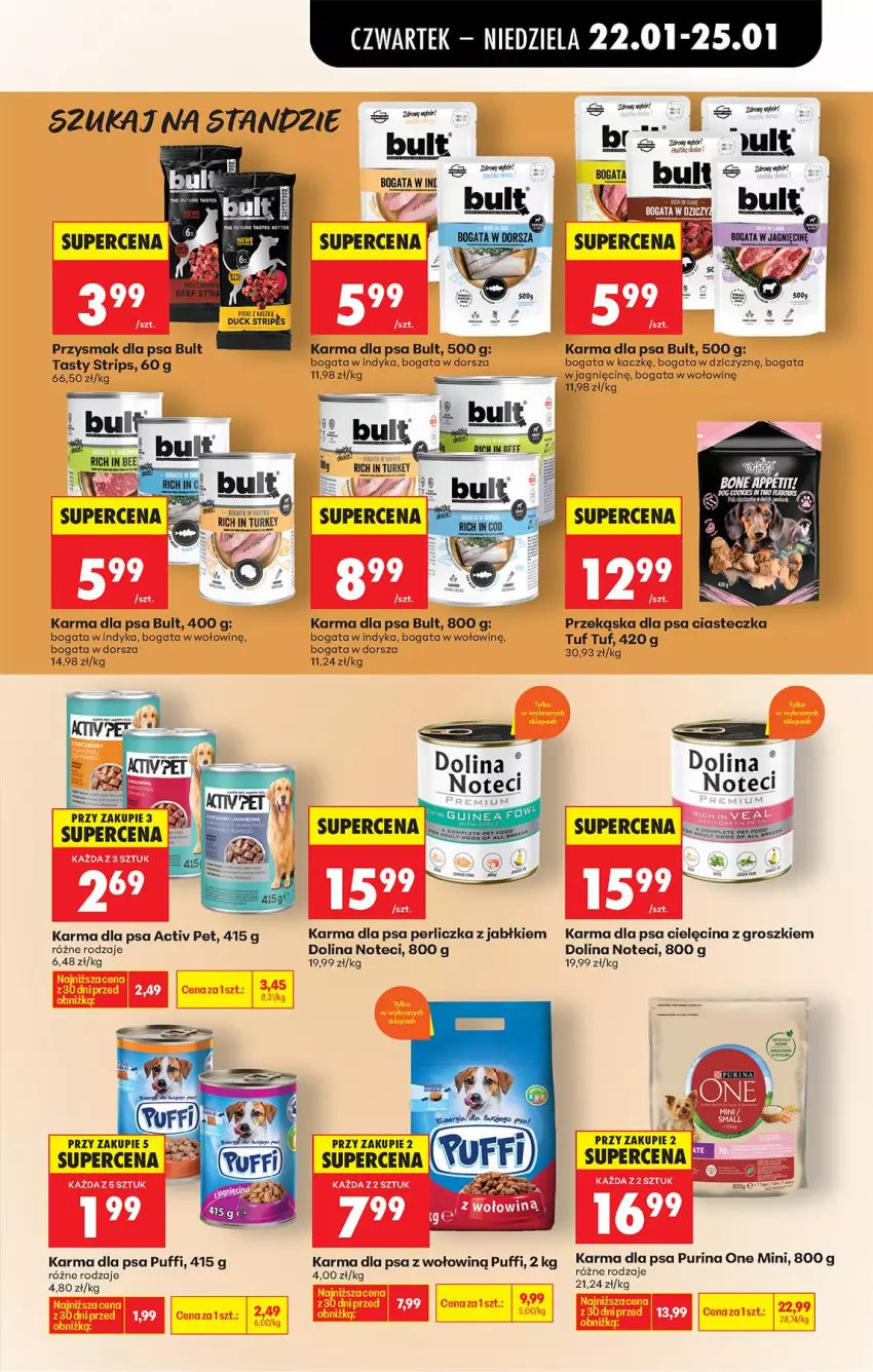 Gazetka promocyjna Biedronka - Gazetka - ważna 22.01 do 29.01.2026 - strona 72 - produkty: Dorsz, Duck, Fa, Mus, Perliczka, Przysmak dla psa, Puf, Pur, Purina