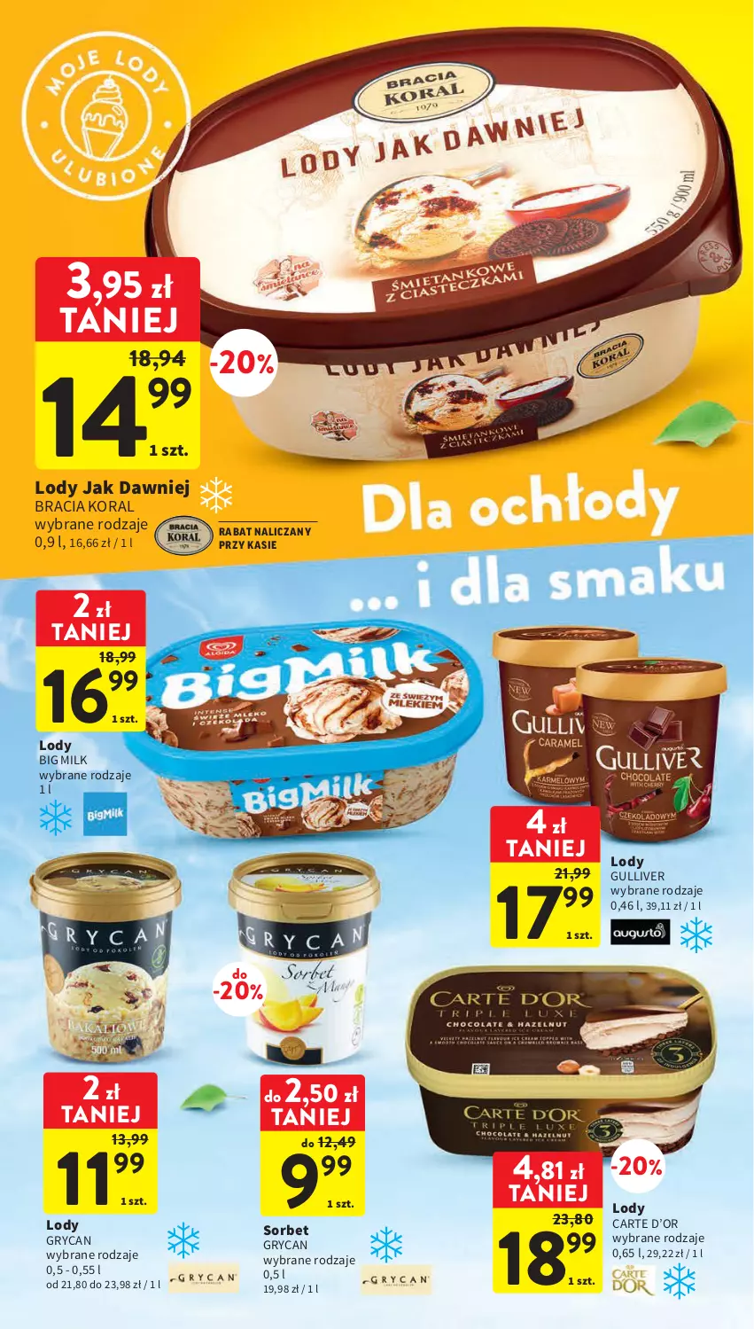 Gazetka promocyjna Intermarche - Gazetka Intermarche - ważna 27.04 do 02.05.2023 - strona 30 - produkty: Big Milk, Gry, Lody