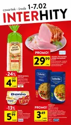 Gazetka promocyjna Intermarche - Gazetka - ważna od 07.02 do 07.02.2024 - strona 4 - produkty: Lubella, Makaron, Danone, Bell, Szynka, Spaghetti, Chleb tostowy, Dan Cake, Danio, Bella, Chleb