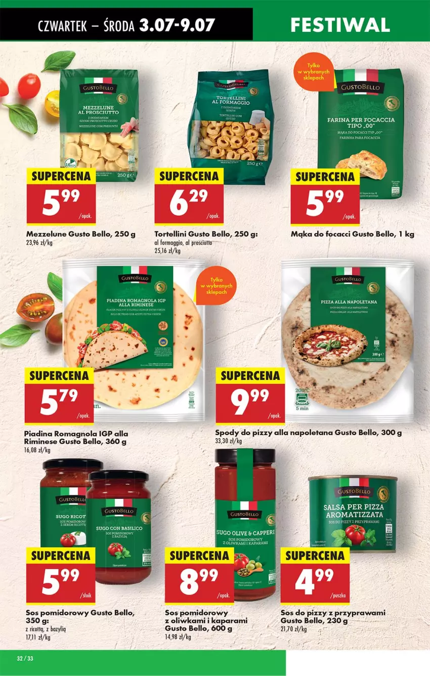 Gazetka promocyjna Biedronka - Od Czwartku - ważna 03.07 do 09.07.2025 - strona 34 - produkty: AEG, Bazyl, Bell, Fa, Focaccia, LG, Maggi, Mąka, Pizza, Prosciutto, Salsa, Ser, Sos, Sos do pizzy, Sos pomidorowy