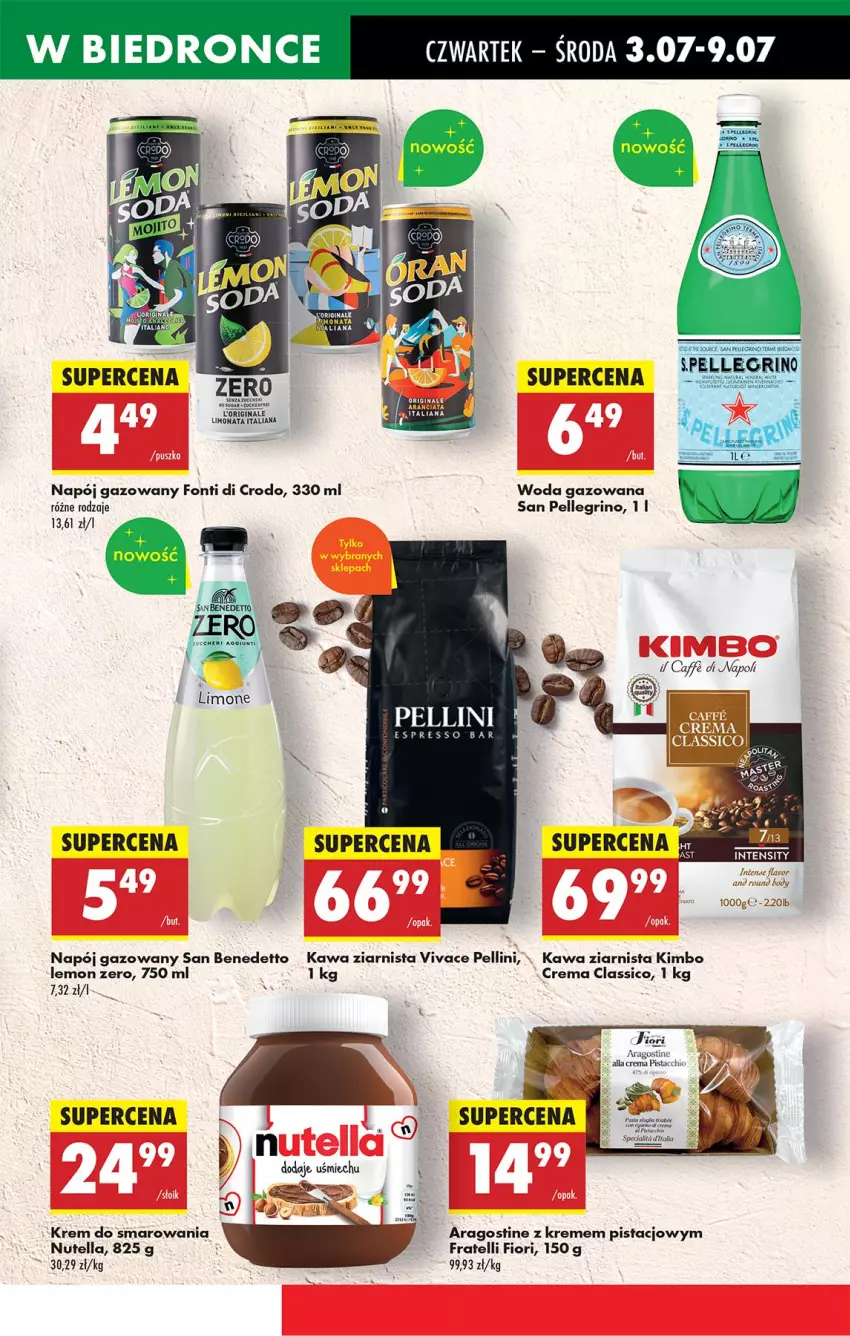 Gazetka promocyjna Biedronka - Od Czwartku - ważna 03.07 do 09.07.2025 - strona 41 - produkty: EPEE, Gin, Kawa, Kawa ziarnista, Napój, Napój gazowany, Nutella, Woda, Woda gazowana