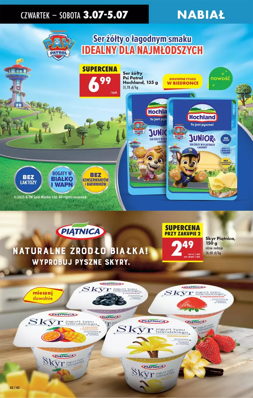 Gazetka promocyjna Biedronka - Od Czwartku - ważna 03.07 do 09.07.2025 - strona 44 - produkty: Fa, Feta, Hochland, Isla, Piątnica, Ser, Tera
