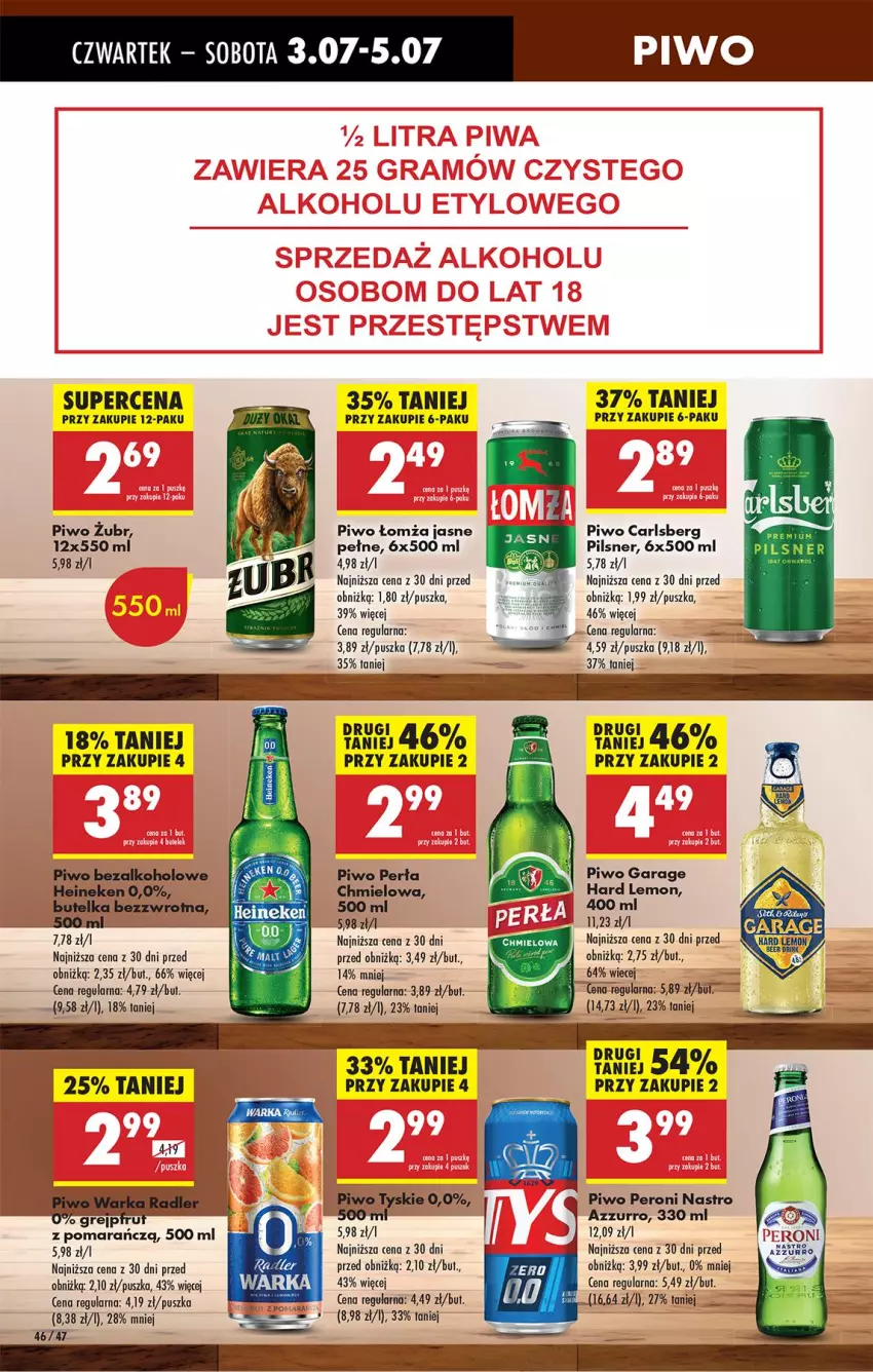 Gazetka promocyjna Biedronka - Od Czwartku - ważna 03.07 do 09.07.2025 - strona 52 - produkty: Carlsberg, Heineken, Perła, Piwo, Warka