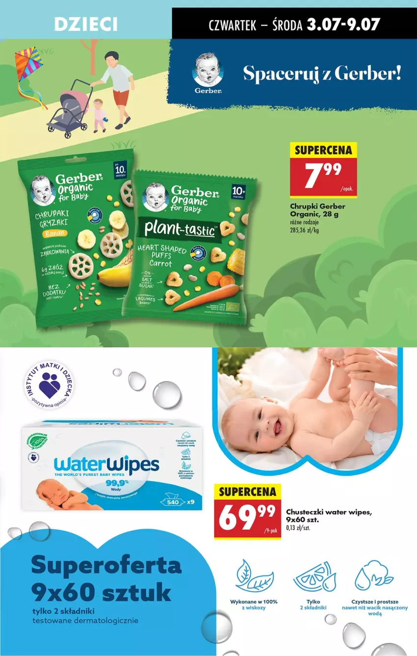Gazetka promocyjna Biedronka - Od Czwartku - ważna 03.07 do 09.07.2025 - strona 57 - produkty: Chrupki, Chusteczki, Gerber, Pur