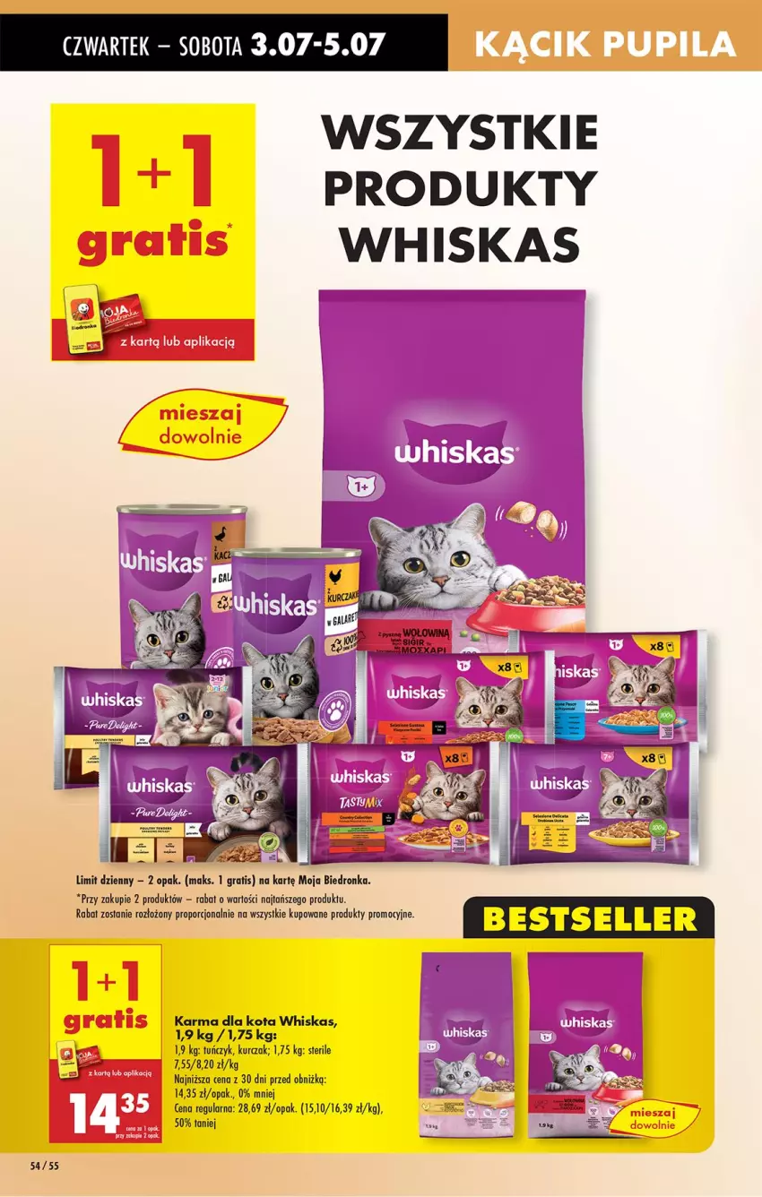 Gazetka promocyjna Biedronka - Od Czwartku - ważna 03.07 do 09.07.2025 - strona 60 - produkty: Gra, Kurczak, Por, Tuńczyk, Whiskas