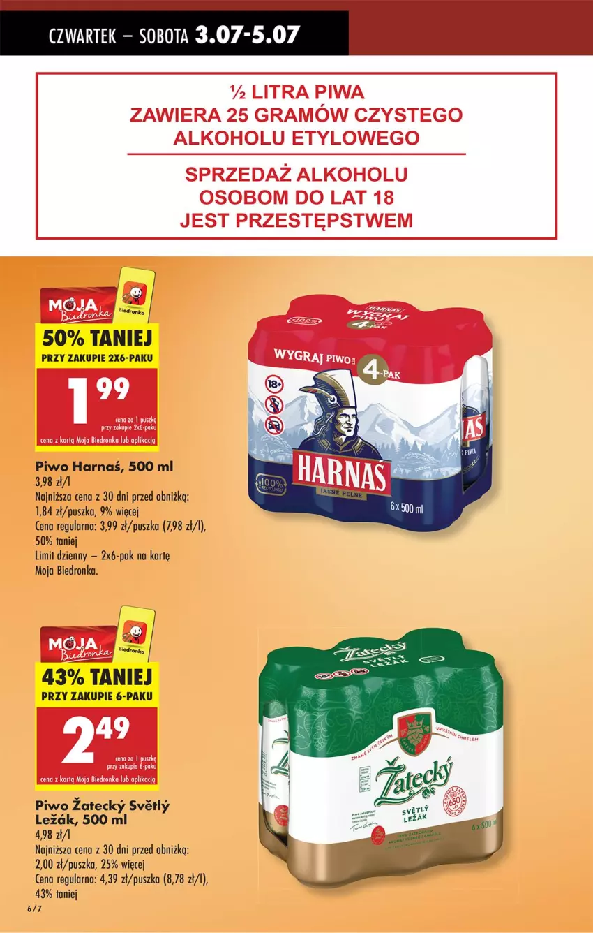 Gazetka promocyjna Biedronka - Od Czwartku - ważna 03.07 do 09.07.2025 - strona 8 - produkty: Fa, Gra, Harnaś, Piwa, Piwo