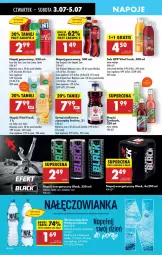 Gazetka promocyjna Biedronka - Od Czwartku - Gazetka - ważna od 09.07 do 09.07.2025 - strona 50 - produkty: Nałęczowianka, Sok, Gin, Gra, Napój energetyczny, Coca-Cola, Lack, Leon, Napój gazowany, Tymbark, Syrop, Fanta, Woda mineralna, Woda, Sprite, Napój, HP, Fa