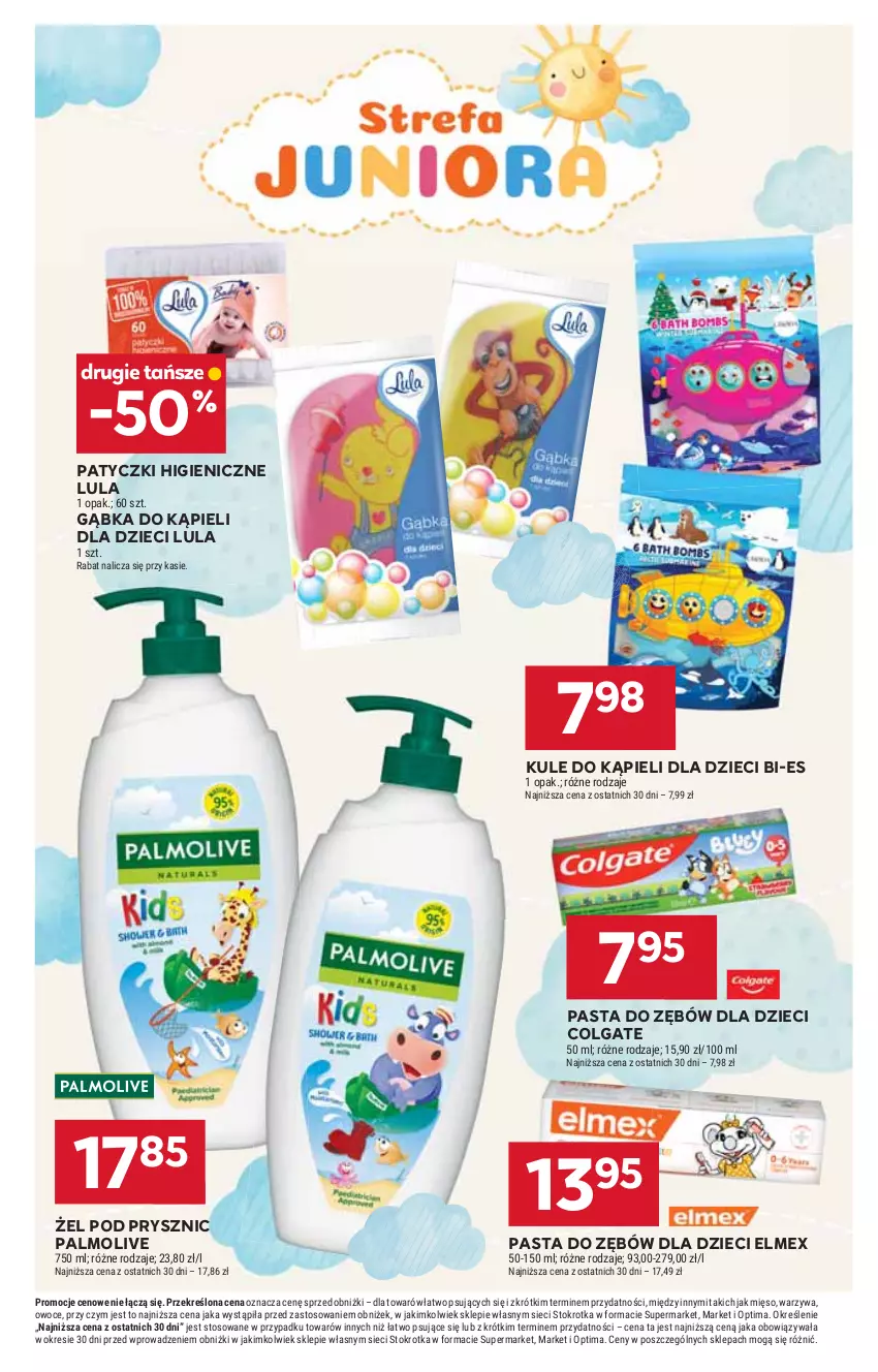 Gazetka promocyjna Stokrotka - Supermarket - ważna 17.09 do 23.09.2026 - strona 43 - produkty: Colgate, Dzieci, Elmex, LG, Mięso, Optima, Owoce, Palmolive, Pasta do zębów, Warzywa