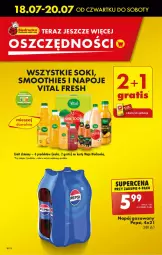 Gazetka promocyjna Biedronka - Od czwartku - Gazetka - ważna od 24.07 do 24.07.2024 - strona 10 - produkty: Sok, Gra, Napoje, Tera, Pepsi, Napój gazowany, Smoothie, Napój