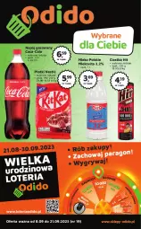 Gazetka promocyjna Odido - Gazetka - Gazetka - ważna od 21.09 do 21.09.2023 - strona 1 - produkty: Ciastka, Gry, Coca-Cola, Mlekovita, Napój gazowany, Napój, Nestlé, Mleko