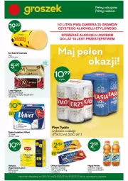 Gazetka promocyjna Groszek - Gazetka - Gazetka - ważna od 18.05 do 18.05.2021 - strona 1 - produkty: Piwo, Ser, Salami, Papier, Tyskie, Papier toaletowy, Velvet, Lion, Lody, Lipton, Delicje, Ser salami, Herbata, Napój, Nestea