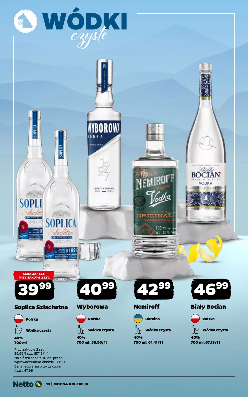 Gazetka promocyjna Netto - Alkohole - Mocne - ważna 05.01 do 17.01.2026 - strona 10 - produkty: Biały Bocian, Soplica, Wódka, Wyborowa