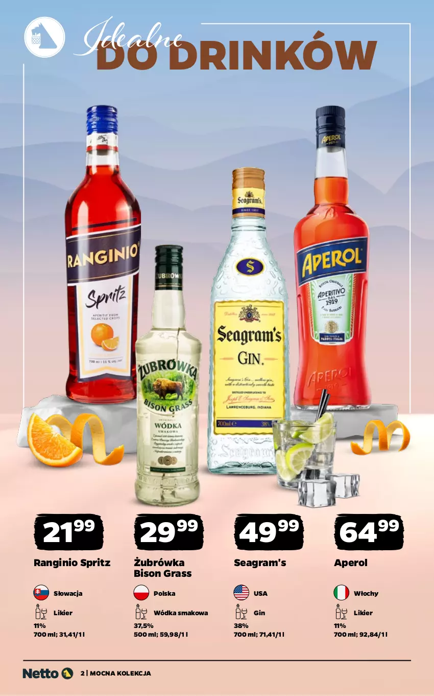 Gazetka promocyjna Netto - Alkohole - Mocne - ważna 05.01 do 17.01.2026 - strona 2 - produkty: Aperol, Gin, Gra, Likier, Wódka