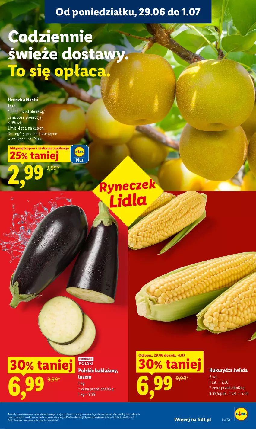 Gazetka promocyjna Lidl - Gazetka ważna od 29.06 do 1.07 - ważna 29.06 do 01.07.2026 - strona 33 - produkty: Kukurydza